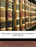 Histoire Litteraire de La France: Xiiie Siecle