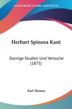 Herbart Spinoza Kant: Dornige Studien Und Versuche (1875)