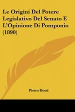 Le Origini Del Potere Legislativo Del Senato E L'Opinione Di Pomponio (1890)