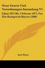 Neue Gesetz Und Verordnungen-Sammlung V1: 8 Juni 1875 Bis 1 Februar 1877, Fur Das Konigreich Bayern (1889)