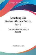 Anleitung Zur Strafrechtlichen Praxis, Part 1: Das Formelle Strafrecht (1905)