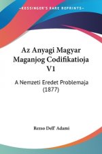 Az Anyagi Magyar Maganjog Codifikatioja V1: A Nemzeti Eredet Problemaja (1877)