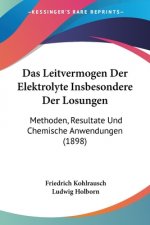 Das Leitvermogen Der Elektrolyte Insbesondere Der Losungen: Methoden, Resultate Und Chemische Anwendungen (1898)