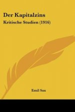 Der Kapitalzins: Kritische Studien (1916)