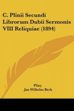 C. Plinii Secundi Librorum Dubii Sermonis VIII Reliquiae (1894)