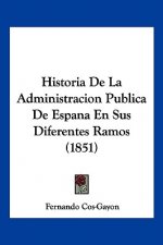 Historia De La Administracion Publica De Espana En Sus Diferentes Ramos (1851)