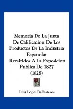 Memoria De La Junta De Calificacion De Los Productos De La Industria Espanola: Remitidos A La Exposicion Publica De 1827 (1828)