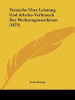 Versuche Uber Leistung Und Arbeits-Verbrauch Der Werkzeugmaschinen (1873)