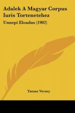 Adalek a Magyar Corpus Iuris Tortenetehez: Unnepi Eloadas (1902)
