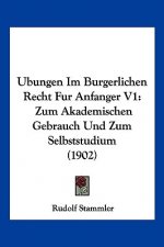 Ubungen Im Burgerlichen Recht Fur Anfanger V1: Zum Akademischen Gebrauch Und Zum Selbststudium (1902)