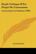 Etude Critique D'Un Projet de Convention: Concernant La Solution (1902)