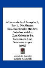 Altfranzosisches Ubungsbuch, Part 1, Die Altesten Sprachdenkmaler Mit Zwei Steindrucktafeln: Zum Gebrauch Bei Vorlesungen Und Seminarubungen (1902)