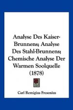 Analyse Des Kaiser-Brunnens; Analyse Des Stahl-Brunnens; Chemische Analyse Der Warmen Soolquelle (1878)