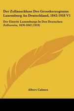 Der Zollanschluss Des Grossherzogtums Luxemburg an Deutschland, 1842-1918 V1: Der Eintritt Luxemburgs in Den Deutschen Zollverein, 1839-1842 (1919)