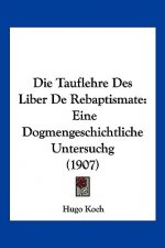 Die Tauflehre Des Liber de Rebaptismate: Eine Dogmengeschichtliche Untersuchg (1907)