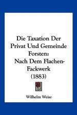 Die Taxation Der Privat Und Gemeinde Forsten: Nach Dem Flachen-Fackwerk (1883)