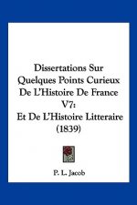 Dissertations Sur Quelques Points Curieux De L'Histoire De France V7: Et De L'Histoire Litteraire (1839)