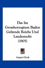 Das Im Grossherzogtum Baden Geltende Reichs Und Landesrecht (1905)