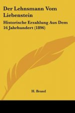 Der Lehnsmann Vom Liebenstein: Historische Erzahlung Aus Dem 16 Jahrhundert (1896)
