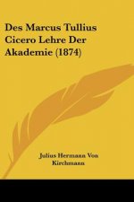 Des Marcus Tullius Cicero Lehre Der Akademie (1874)