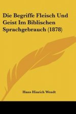 Die Begriffe Fleisch Und Geist Im Biblischen Sprachgebrauch (1878)