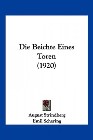 Die Beichte Eines Toren (1920)
