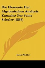 Die Elemente Der Algebraischen Analysis Zunachst Fur Seine Schuler (1868)