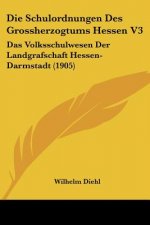 Die Schulordnungen Des Grossherzogtums Hessen V3: Das Volksschulwesen Der Landgrafschaft Hessen-Darmstadt (1905)