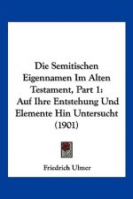 Die Semitischen Eigennamen Im Alten Testament, Part 1: Auf Ihre Entstehung Und Elemente Hin Untersucht (1901)