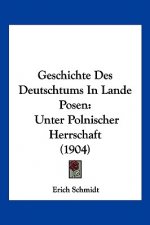 Geschichte Des Deutschtums in Lande Posen: Unter Polnischer Herrschaft (1904)