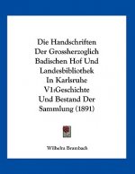 Die Handschriften Der Grossherzoglich Badischen Hof Und Landesbibliothek In Karlsruhe V1: Geschichte Und Bestand Der Sammlung (1891)