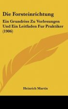 Die Forsteinrichtung: Ein Grundriss Zu Vorlesungen Und Ein Leitfaden Fur Praktiker (1906)