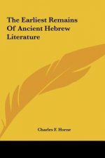 The Earliest Remains of Ancient Hebrew Literature