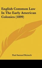 English Common Law in the Early American Colonies (1899)