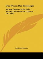 Das Wesen Der Soziologie: Vortrag, Gehalten in Der Gehe Stiftung Zu Dresden Am 12 Januar 1907 (1907)