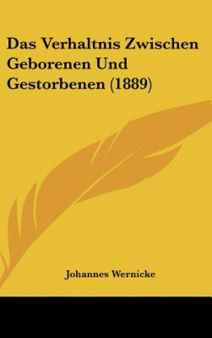 Das Verhaltnis Zwischen Geborenen Und Gestorbenen (1889)