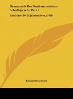 Grammatik Der Neufranzosischen Schriftsprache Part 1: Lautlehre, 16-19 Jahrhundert, (1889)