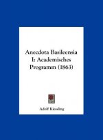 Anecdota Basileensia I: Academisches Programm (1863)