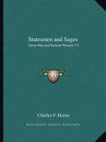 Statesmen and Sages: Great Men and Famous Women V3