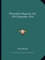 Theosophist Magazine July 1924-September 1924