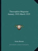 Theosophist Magazine January 1925-March 1925