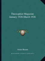 Theosophist Magazine January 1926-March 1926