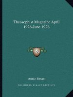 Theosophist Magazine April 1926-June 1926
