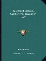Theosophist Magazine October 1929-December 1929