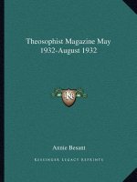 Theosophist Magazine May 1932-August 1932