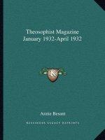 Theosophist Magazine January 1932-April 1932