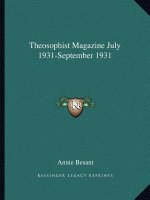 Theosophist Magazine July 1931-September 1931