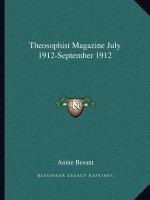 Theosophist Magazine July 1912-September 1912