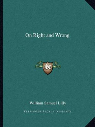 On Right and Wrong