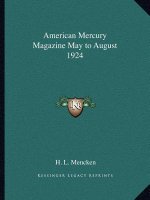 American Mercury Magazine May to August 1924